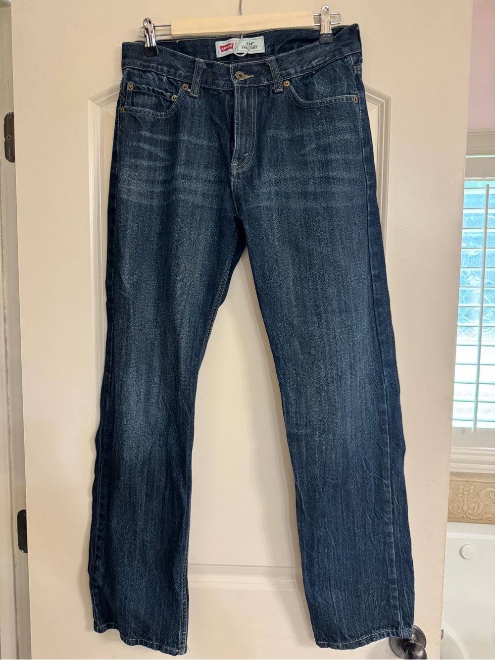 Levi's Men's Straight Leg Jeans in Dark Indigo